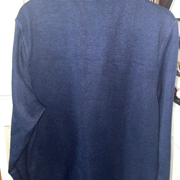 Men's collared quarter zip blue sweatshirt XL by Royal Class in Exc Condition - Picture 4 of 10